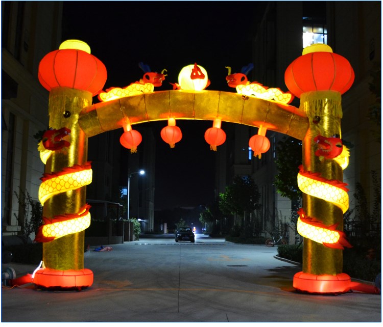 贵州灯笼柱夜光拱门